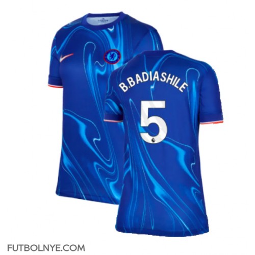 Camiseta Chelsea Benoit Badiashile #5 Primera Equipación para mujer 2024-25 manga corta